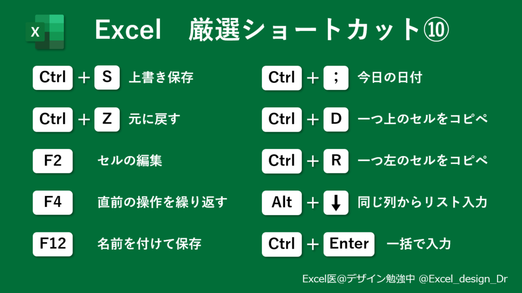 Excelショートカットキーまとめ Excel医ブログ